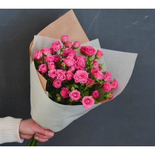 Купить на заказ Букет из 5 кустовых роз с доставкой в Державинске