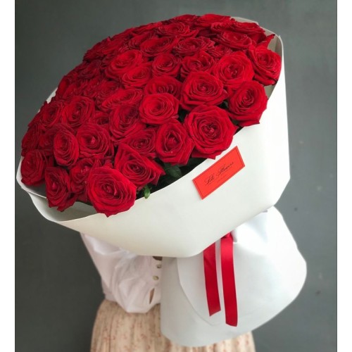 Купить на заказ Букет из 51 красной розы с доставкой в Державинске