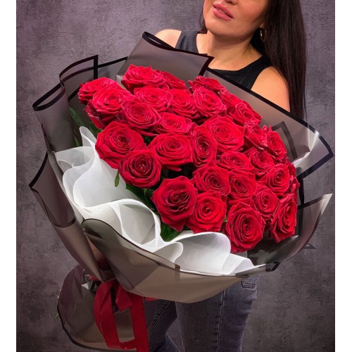 Купить на заказ Букет из 35 красных роз с доставкой в Державинске