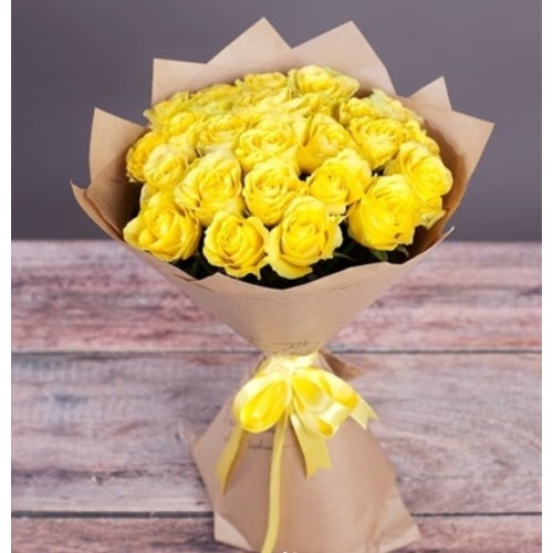 Купить на заказ Букет из 11 желтых роз с доставкой в Державинске