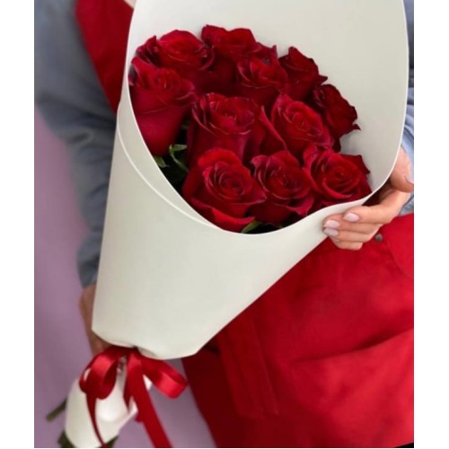 Купить на заказ Букет из 11 красных роз с доставкой в Державинске