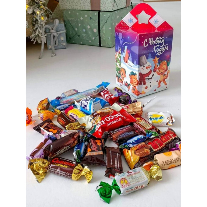 Новогодний мешочек конфет Новогодний мешочек конфет